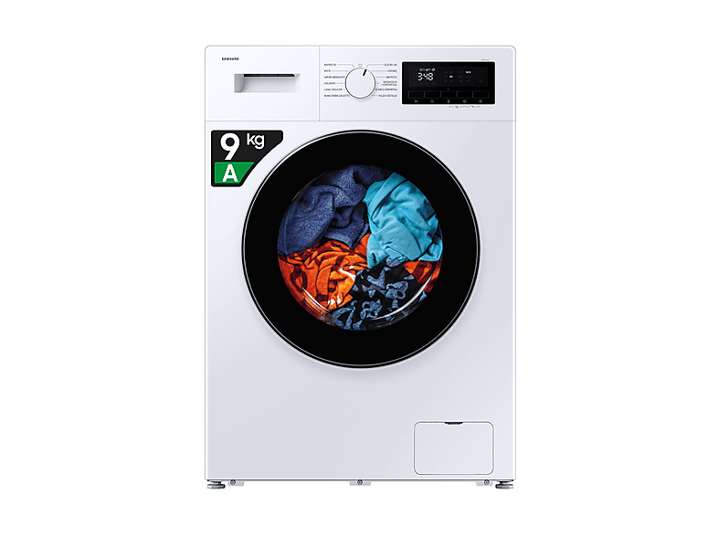 SAMSUNG WW90FG3M05AWET LAVATRICE, Caricamento frontale, 9 kg, 13 programmi, Profondità 52 cm, Giri 1400 rpm, Bianco, Classe A
