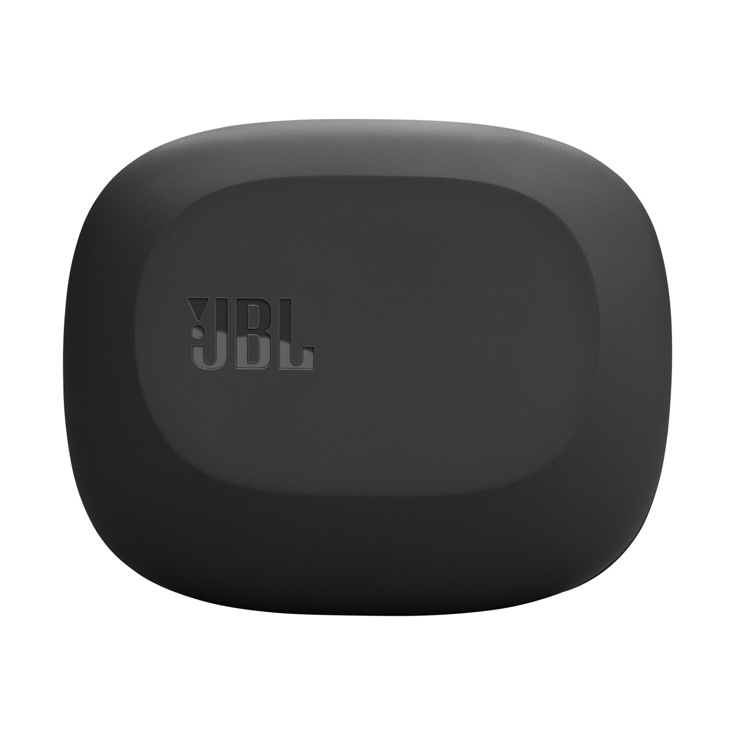 Custodia di ricarica nera opaca con logo JBL.