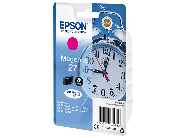 Tusz EPSON T2703 27 Purpurowy 3.6 ml C13T27034012 – zdjęcie 2