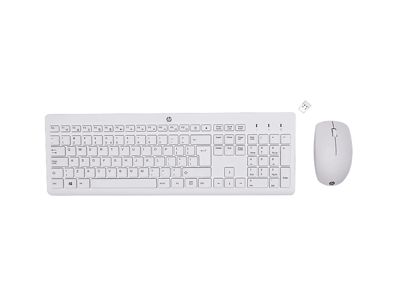 HyperX Klawiatura z myszą HP 230 Combo Bezprzewodowa Biała 3L1F0AA#ABB