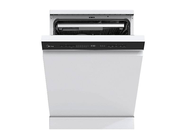 REACONDICIONADO Seminuevo Muy bueno Lavavajillas - Midea MDWEF1433DW-WA, 14 Servicios, 6+3 Programas, 59.8 cm Ancho, WiFi, Auto Door Open, BLDC Motor