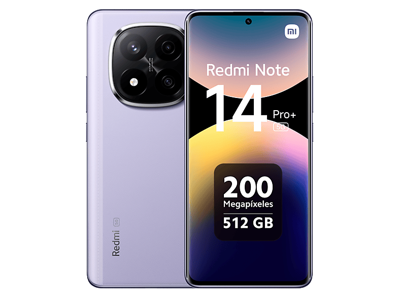 Xiaomi Redmi Note 14 Pro+, Lavender Purple, 256 GB, 12 GB RAM, 6.67 AMOLED, Snapdragon® 7s Gen 3 Mobile Platform, 5110 mAh