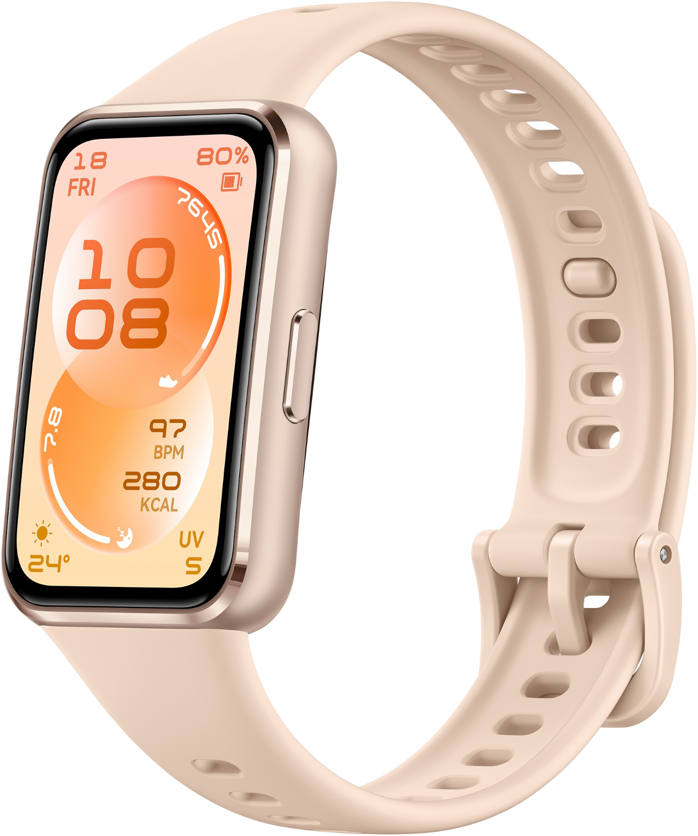 HUAWEI Band 11 okoskarkötő, alumínium házas, bézs (55020GVP)