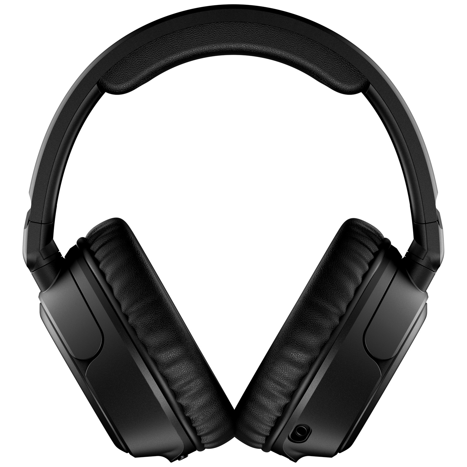 Casque supra-auriculaire noir avec coussinets rembourrés et arceau réglable.