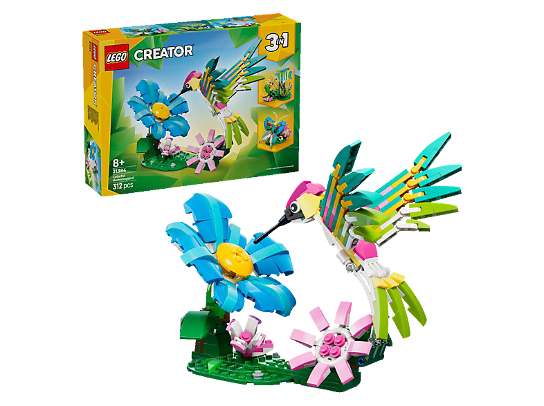Lego Creator 31384 Wilde Tiere: Bunter Kolibri Bausatz, Mehrfarbig