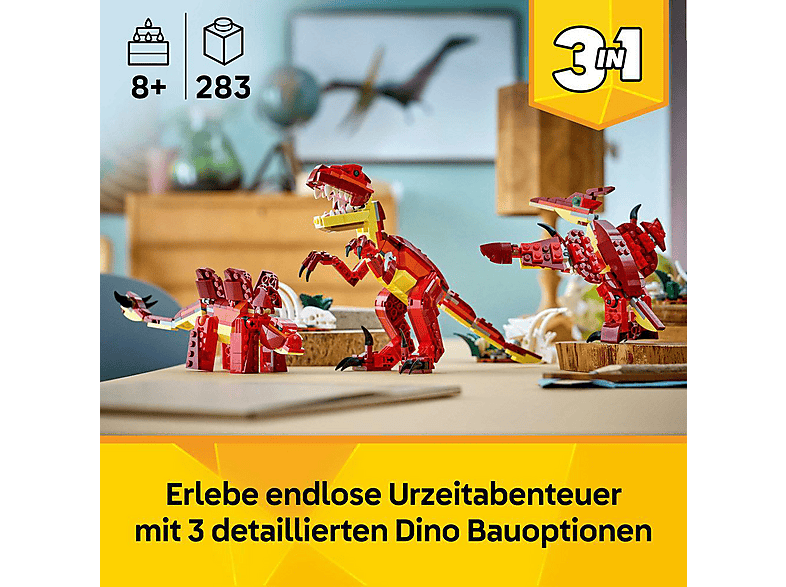 Thumbnail - LEGO Creator 31379 Wilder Dinosaurier Bausatz, Mehrfarbig