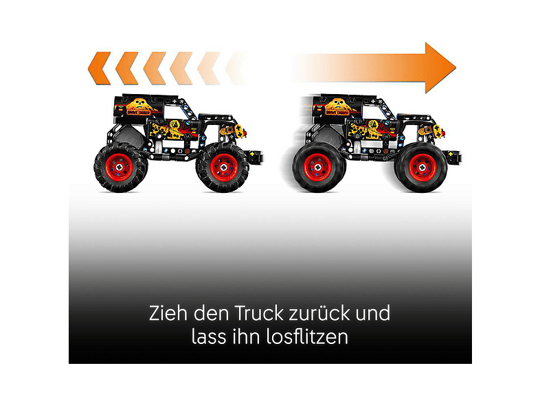 Thumbnail - LEGO Technic 42219 Monster Jam Grave Digger Feuer und Eis Bausatz, Mehrfarbig