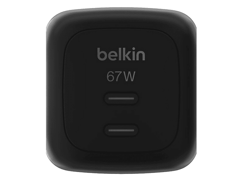 BELKIN 67 W Dual Gan USB-C Duvar Şarj Cihazı Siyah Fiyat & Özellik