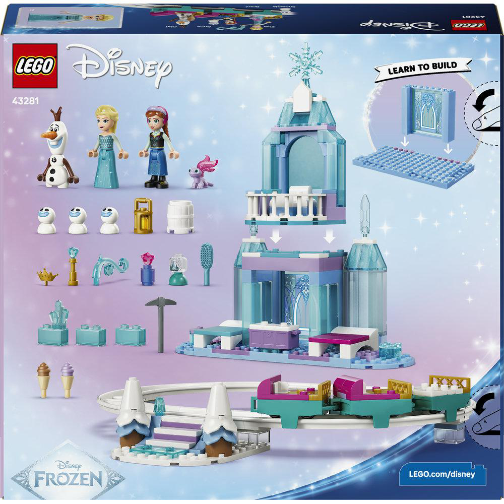 Lego Disney Frozen Eispalast mit Olaf, Anna und Elsa.