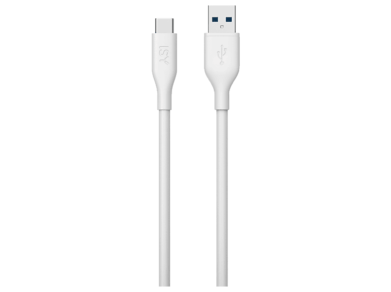 Kabel ISY ICS-5001-WT-AC USB-A do USB-C Biały – zdjęcie 2