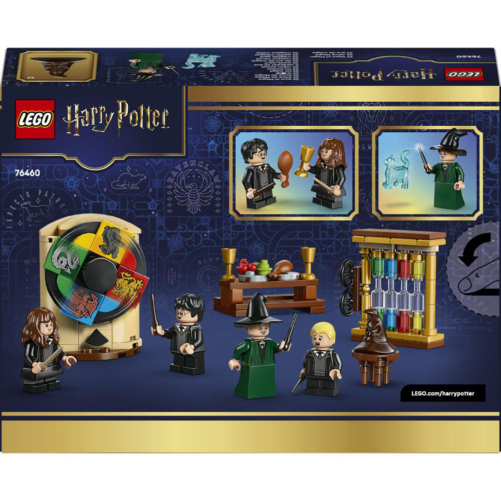Lego Harry Potter Spielzeug mit Figuren, drehbarem Rad und Zaubertrankregal.