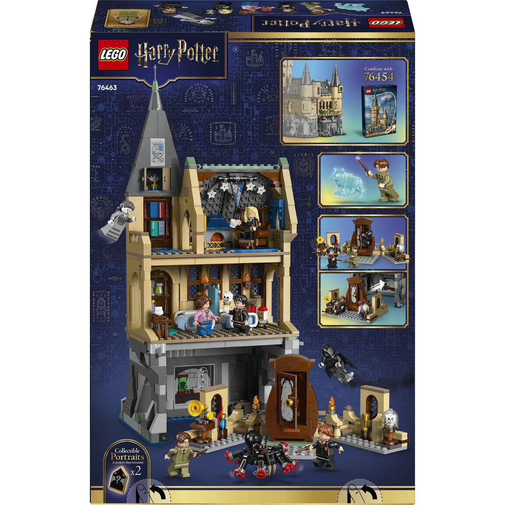 LEGO Harry Potter Schloss mit Figuren und Zubehör, kombiniert werden kann.
