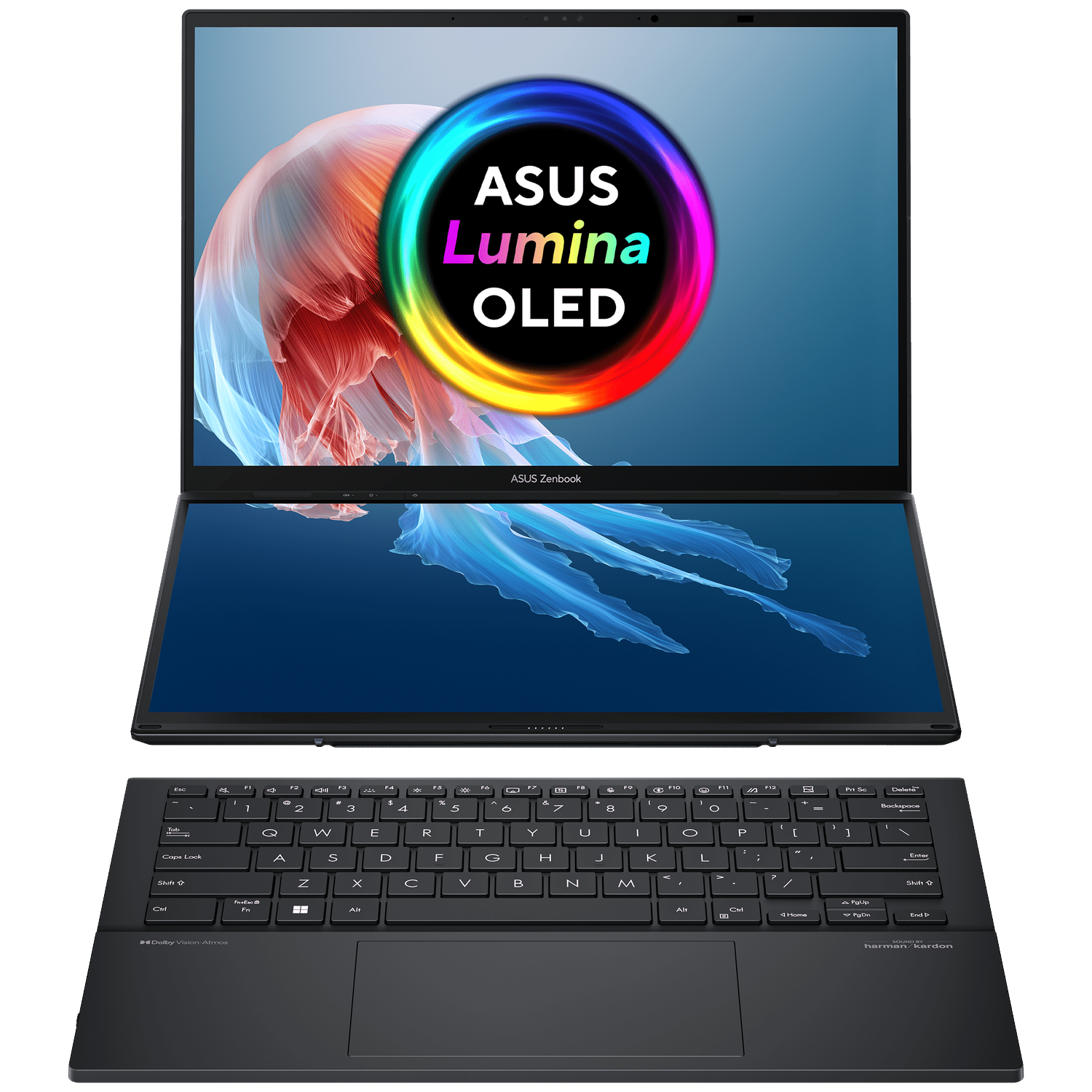 ASUS Zenbook Duo UX8406CA-QL038W - 14.0 inch - Full HD - Intel Core Ultra 7 255H - 32 GB - 1 TB - Arc™ GPU afbeelding