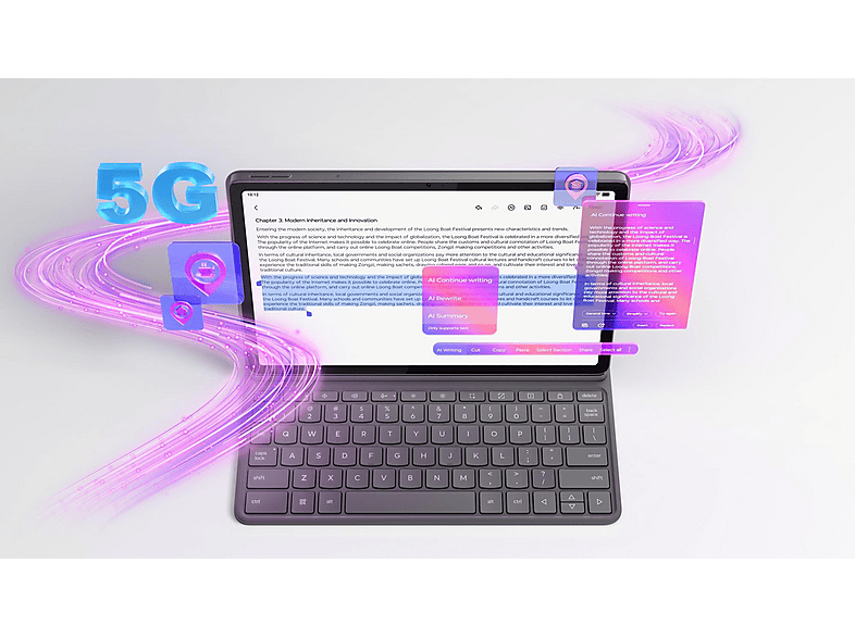 Thumbnail - LENOVO - B2B Tab K11 Gen 2, Tastatur + Pen (Bundle), Business Tablet, 256 GB, 11 Zoll, Grau