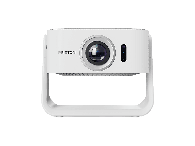 Proyector - Prixton Renoir, 1920 x 1080 pixels, 30.000h, Full-HD, WiFi, Compatible con Chromcast y plataformas Streaming, Autofocus, Blanco