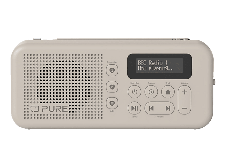 PURE Elan Move Taschenradio, Digital, DAB+, FM, Bluetooth, Weiss