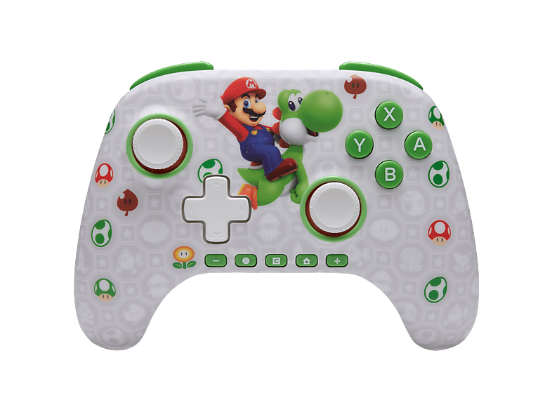 Powera Advantage Mario & Yoshi Draadloze Controller Nintendo Switch 2 Grijs/groen