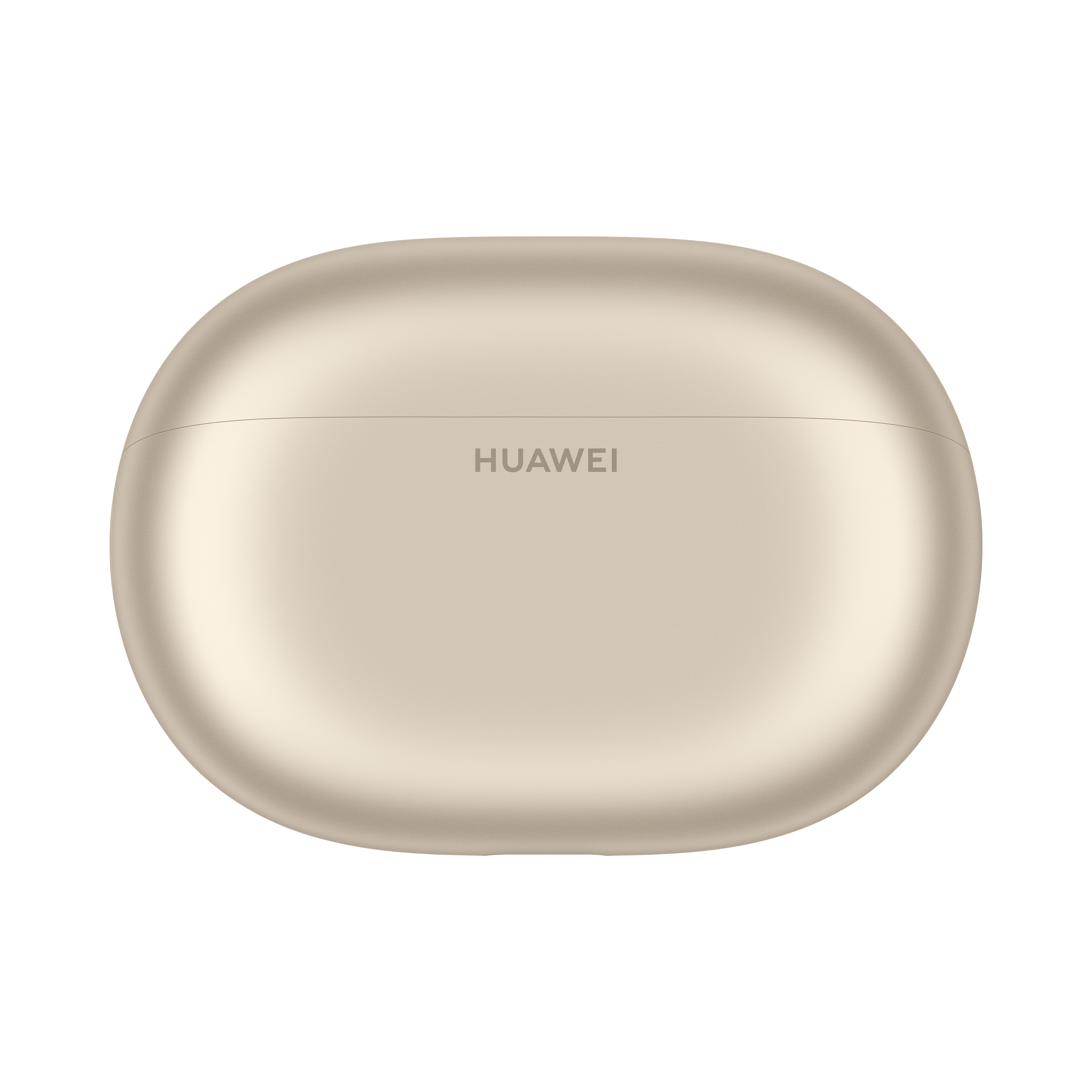 Złote etui na słuchawki Huawei na czarnym tle.