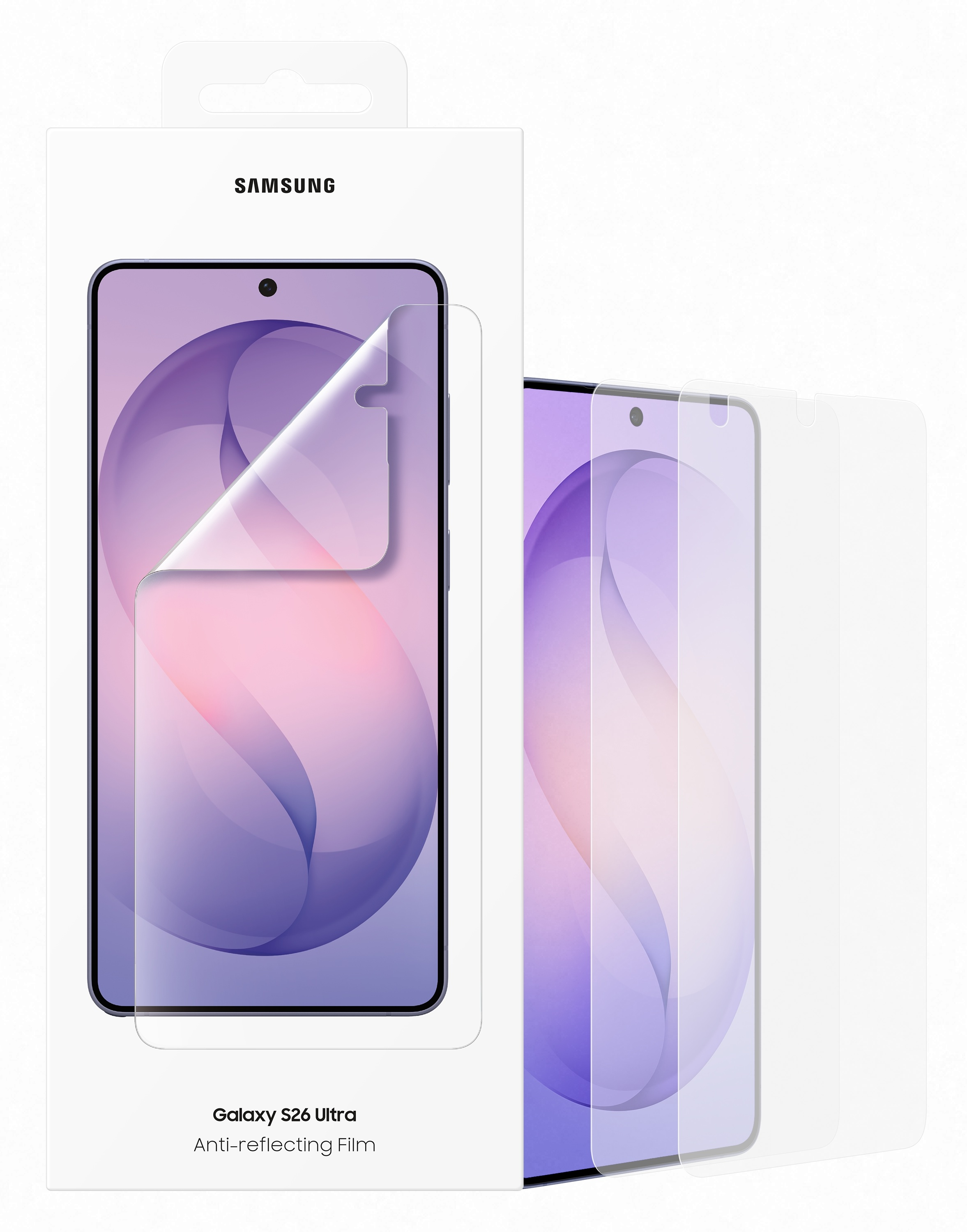 Folia antyrefleksyjna Samsung Galaxy S26 Ultra, lekko zakrzywiona.