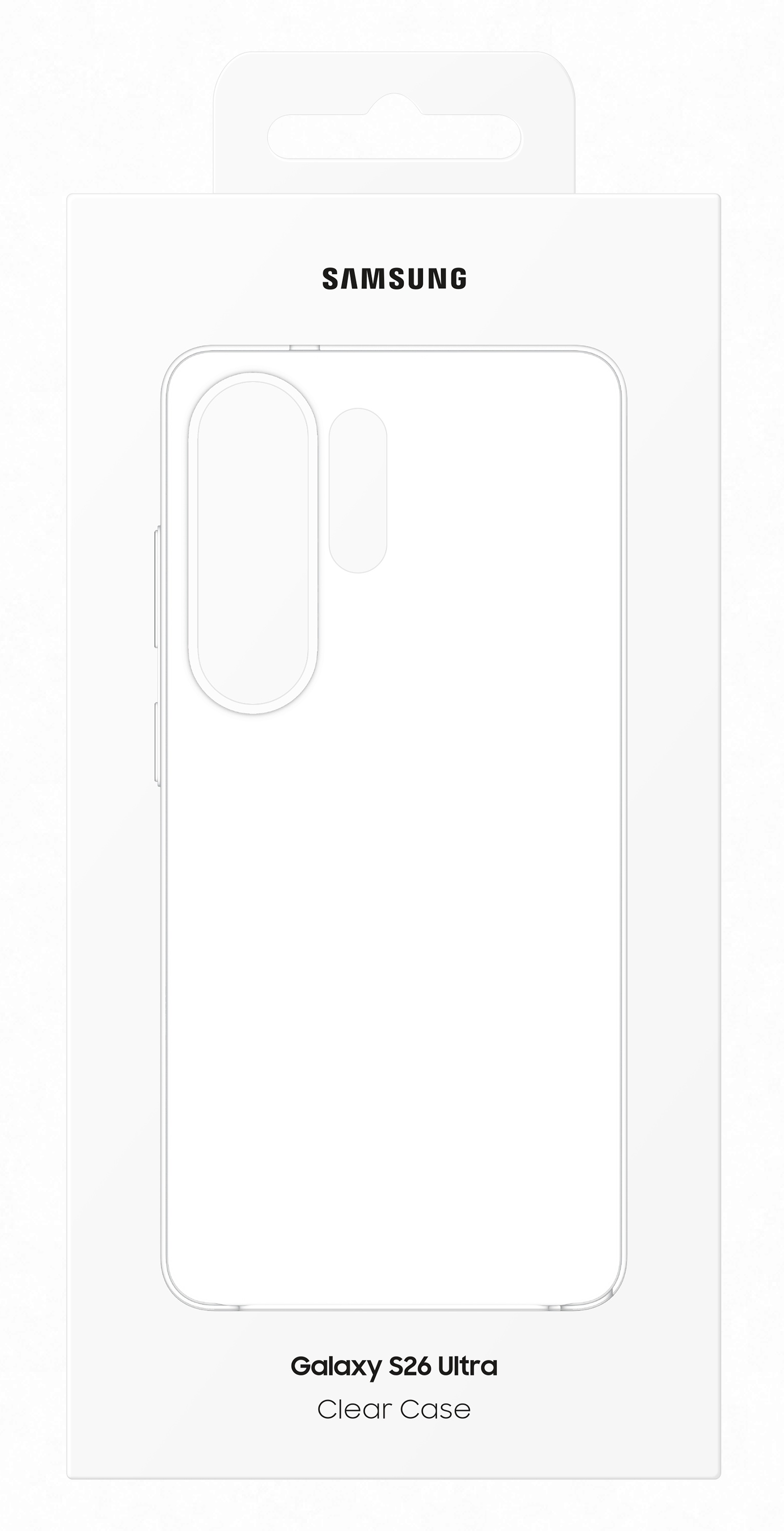 Samsung Galaxy S26 Ultra Clear Case w opakowaniu.