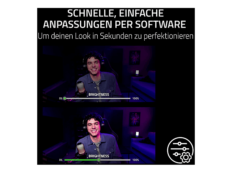 Thumbnail - RAZER Kiyo V2 X - Full-HD, 1080p mit 60 FPS und integriertem Mikrofon für Creator Webcam