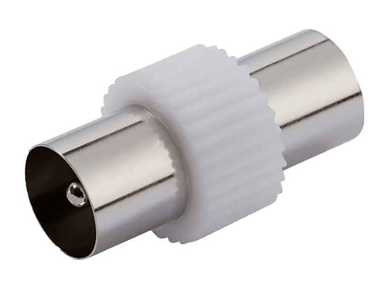 Złącze koncentryczne M-M VIVANCO Biało-srebrny