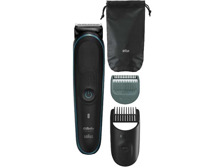 Braun Gillette Body & Intimate Trimmer, Schwarz, Akkubetrieb — Foto 2 von 2