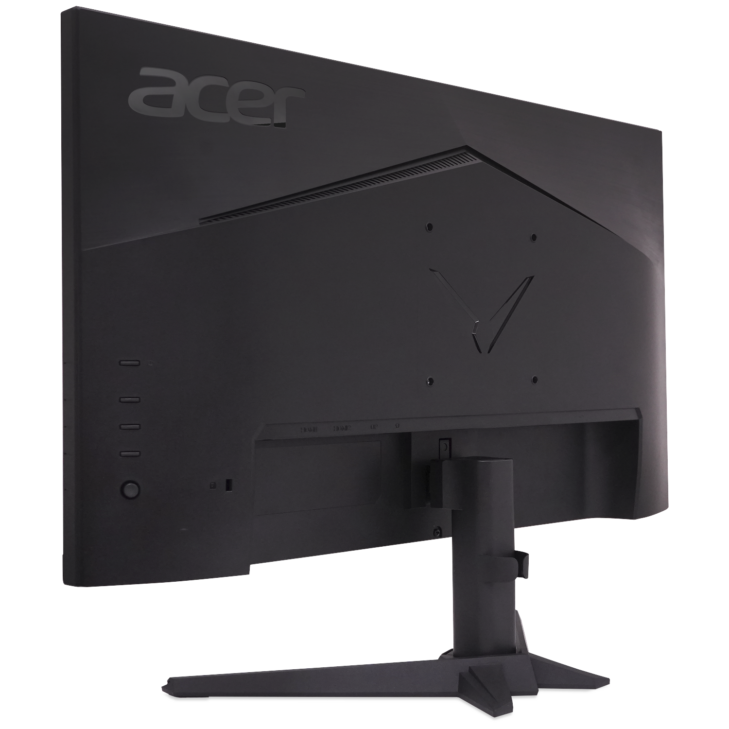 Back of a black Acer monitor showing ports and logo.