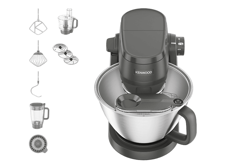 Kenwood KHC 30.050GY Multi-Tasker Küchenmaschine Grau (1000 Watt)