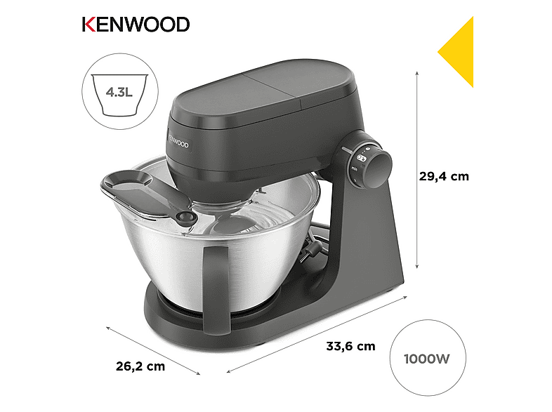 Kenwood KHC 30.050GY Multi-Tasker Küchenmaschine Grau (1000 Watt) — Foto 4 von 5