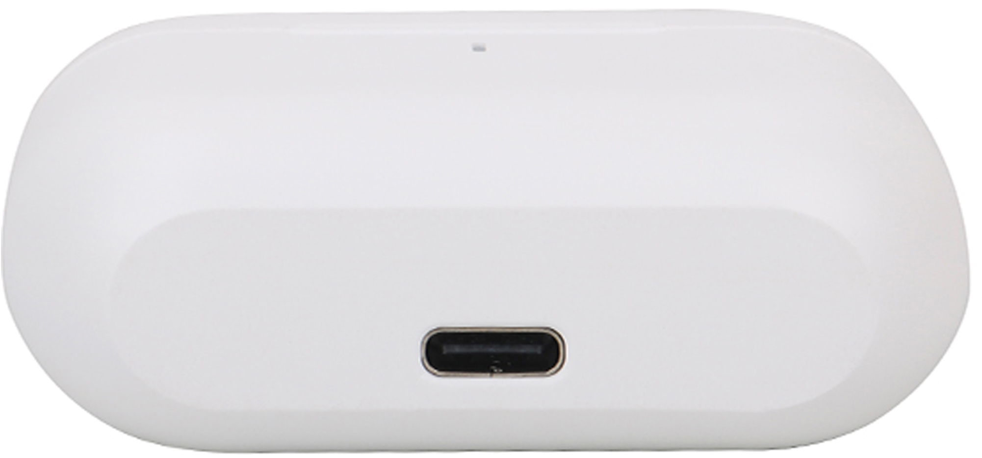 Fehér töltőtok USB-C porttal és kis LED visszajelzővel.