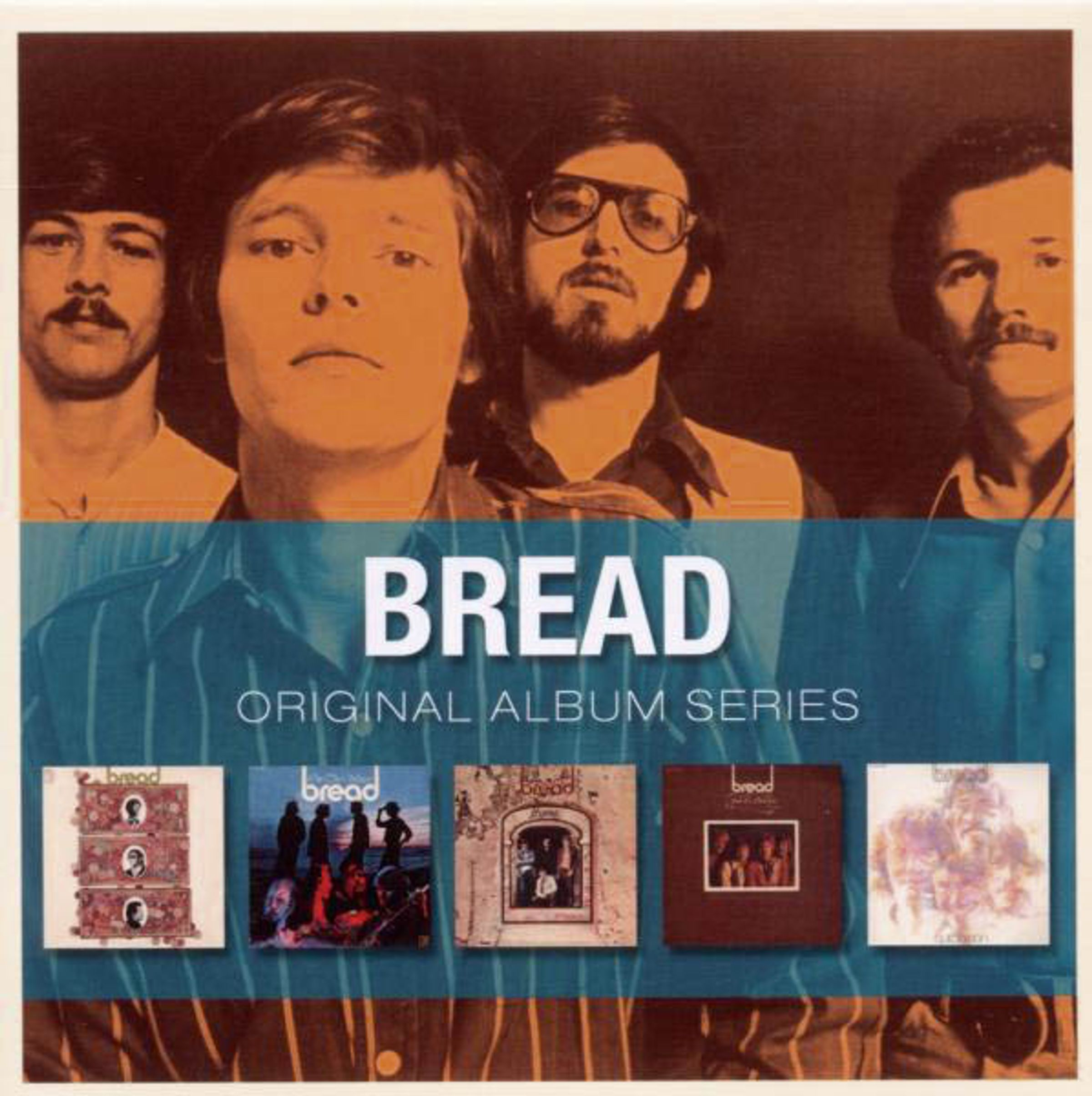 A Bread együttes négy tagja pózol egy album borítójához.