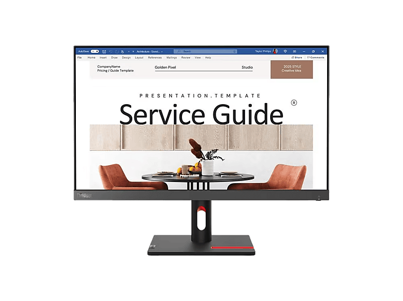 Monitor - Lenovo ThinkVision S24i-30 Profesional, 23.8" Full-HD, 100 Hz, 4 ms, 1xHDMI® 1.4, 1x VGA, IPS