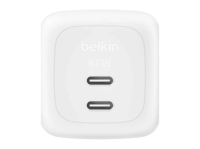 BELKIN 67 W Dual USB-C GAN 2M Type-C Kablolu Duvar Şarj Cihazı