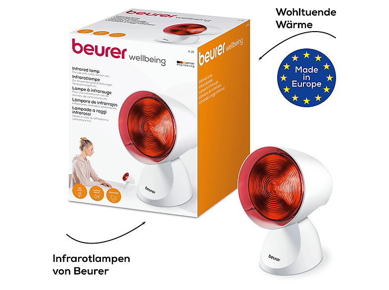 Beurer 616.01 Infrarotlampe ,150 Watt ,Weiß