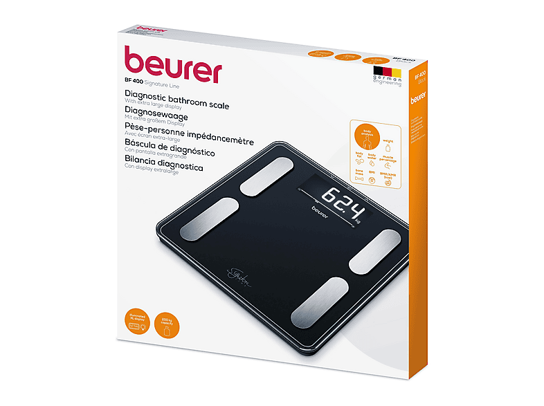 Beurer Signature Line BF400 Diagnosewaage, Maximale Tragkraft: 200 kg