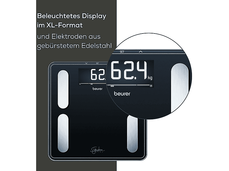 Beurer Signature Line BF400 Diagnosewaage, Maximale Tragkraft: 200 kg — Foto 3 von 3