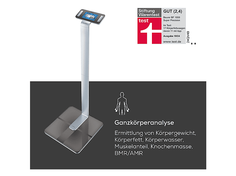 Beurer BF 1000 Super Precision Diagnosewaage, Maximale Tragkraft: 200 kg — Foto 2 von 5