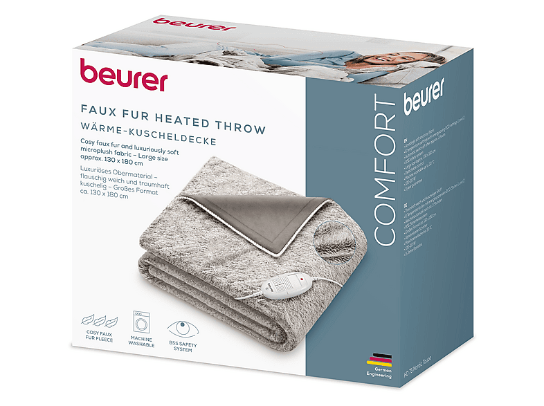Beurer HD75 Cosy Nordic 180x130cm Kuscheldecke
