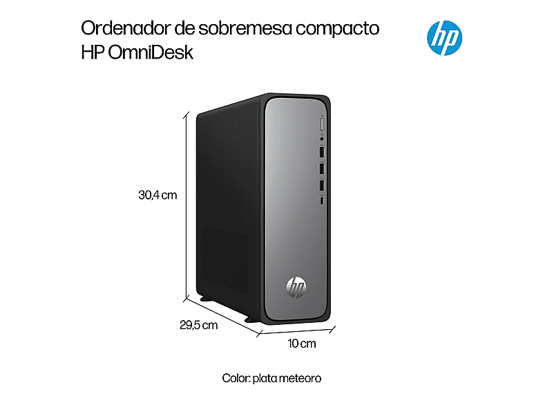 PC sobremesa | HP OmniDesk Slim Desktop S03-0007ns PC, Intel® Core