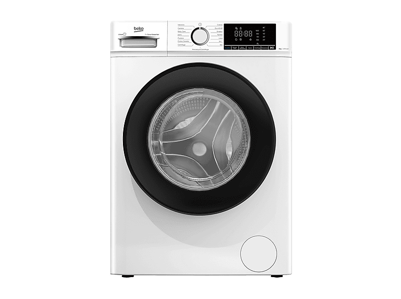 BEKO BMX8126DB LAVATRICE, Caricamento frontale, 8 kg, 15 programmi, Profondità 52 cm, Giri 1200 rpm, BIANCO, livello rumorosità centrifuga 74 dB(A), Classe A