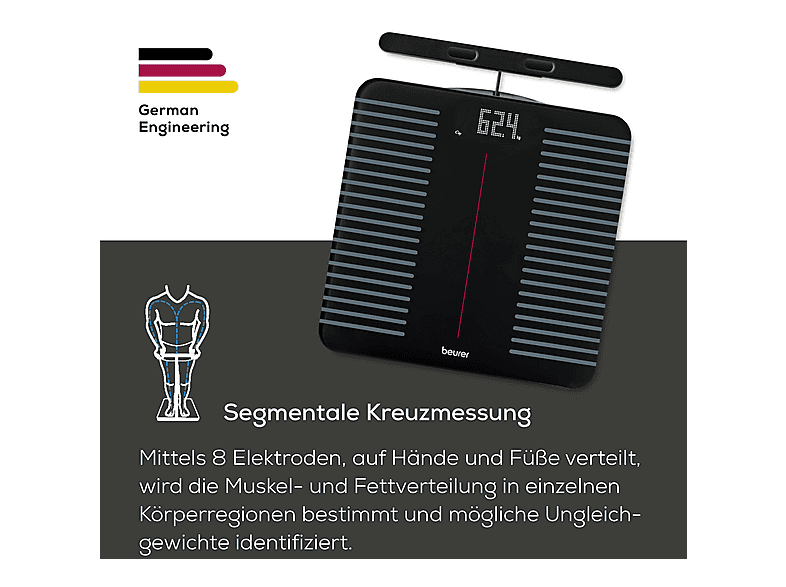 Beurer 103.79 BF990 Diagnosewaage, Maximale Tragkraft: 180 kg — Foto 3 von 5