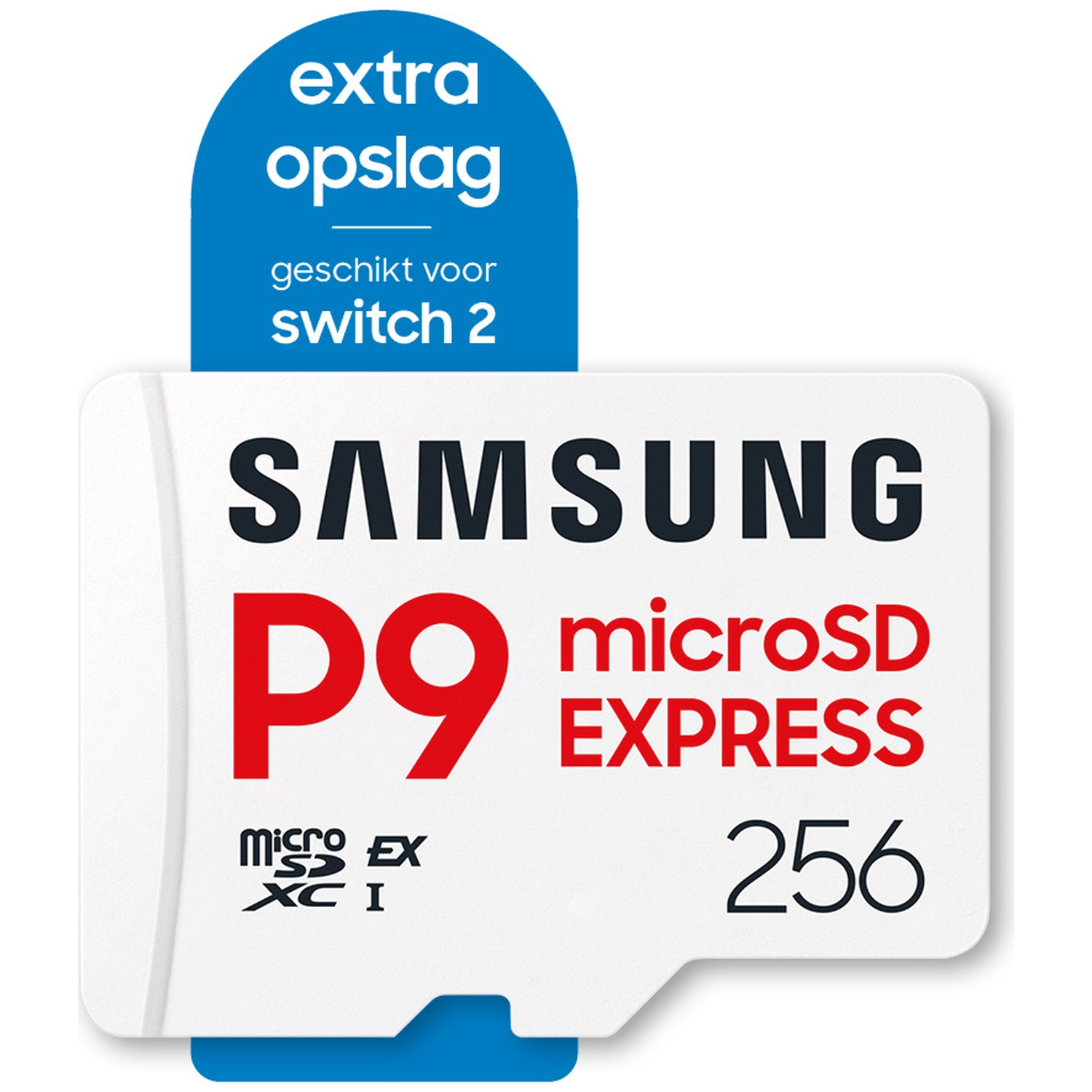 Samsung P9 microSDXC Express 256GB memory card, suitable for Switch 2.