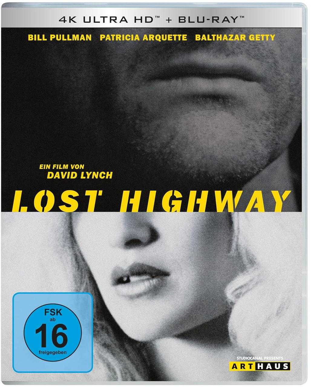 Cover von "Lost Highway" mit Gesichtern, Schauspielern und FSK 16 Logo.