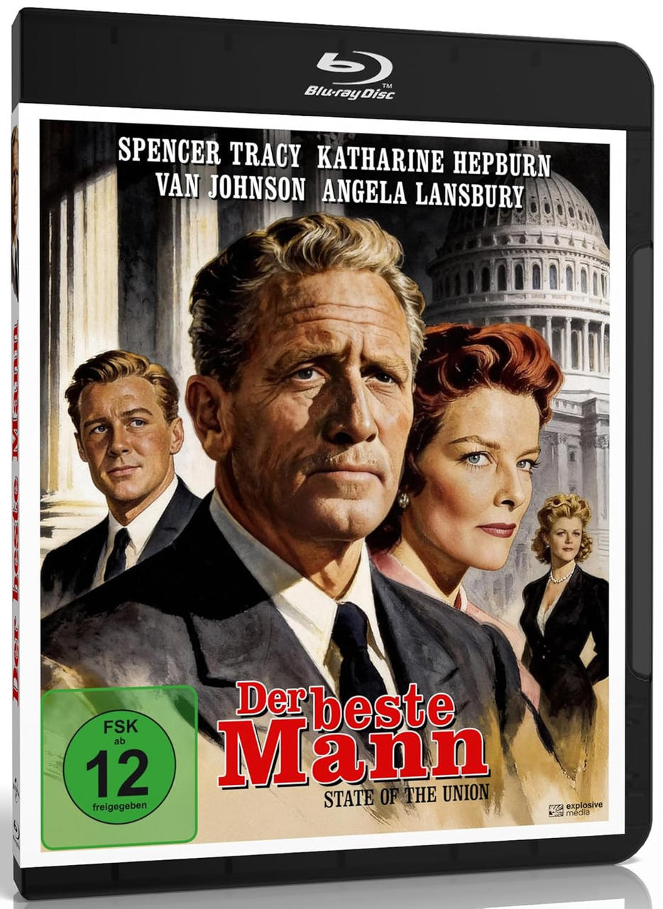 Filmplakat mit Spencer Tracy, Katharine Hepburn, Van Johnson, Angela Lansbury. Kapitol im Hintergrund.