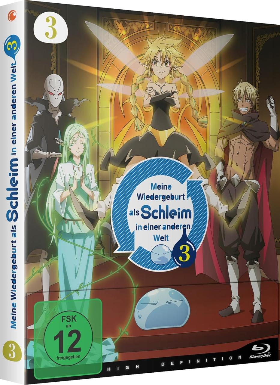 Anime-Charaktere mit Feenflügeln und maskierter Figur auf DVD-Cover.