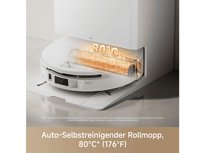 movA S70 ROLLER Saugroboter mit Wischfunktion (Weiß, Laufzeit: bis zu 205 Minuten, mit Absaugstation, Mopp-Selbstreinigung) — Foto 3 von 5