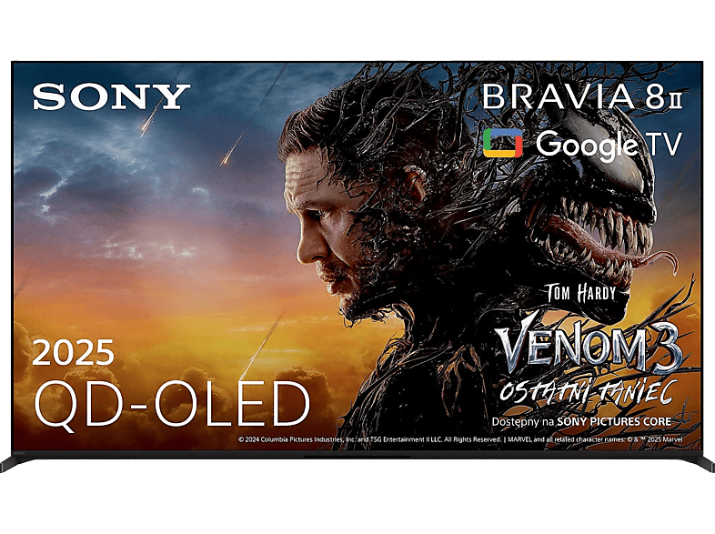 Sony BRAVIA 8 II K-65XR8M2 65" 4K QD-OLED 120Hz Google TV Dolby Vision Dolby Atmos DTS-X HDMI 2.1 DVB-T2