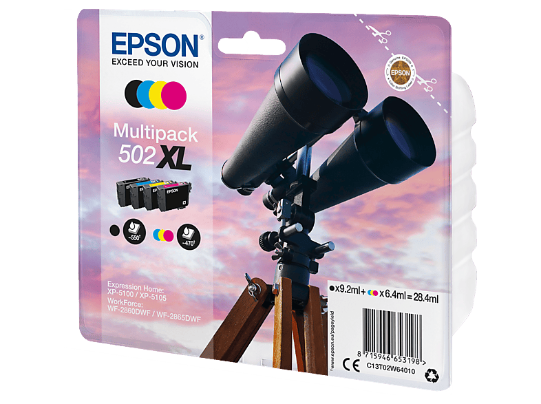 Epson 502 MultiPack XL C13T02W64010 Cmyk 28,4 ml – zdjęcie 2