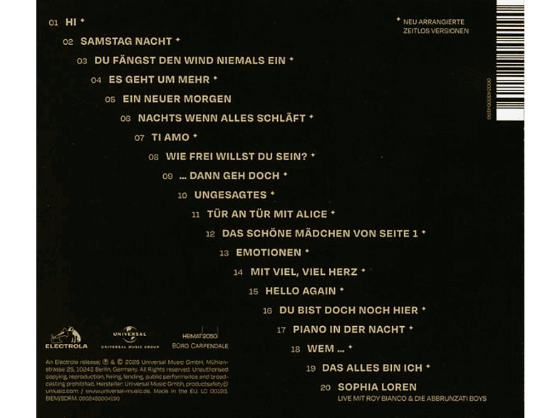 Thumbnail - Howard Carpendale - Zeitlos (CD)